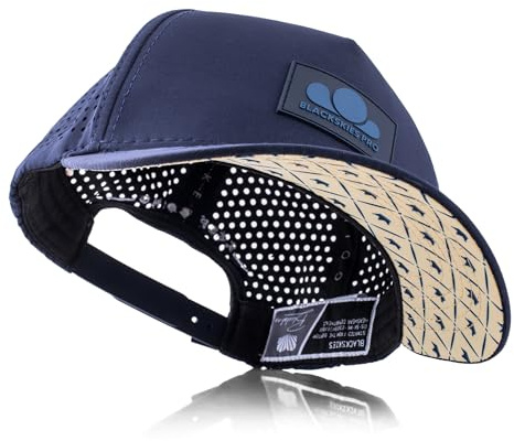 Blackskies® Pro Flow Sport Performance Cap | Casquette de Baseball Premium Unisexe Déperlante | Jogging Surf Plage Tennis Homme Femme Trucker - Casquette Baseball Homme Bleu Marine