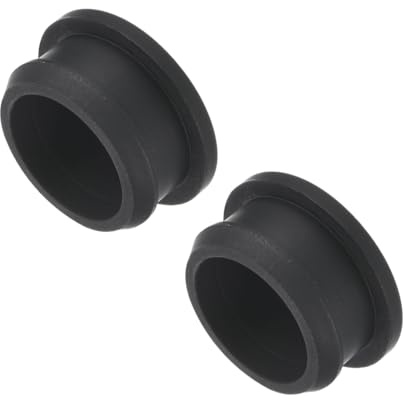 QUARKZMAN Tapones de Cierre de Silicona de Sellado 28mm Negro 2pcs | Tapón para Agujeros Silentblock Cubierta Tapa Ciego Tipo Empotrado Redondo para Estantes Armarios Gabinete Muebles