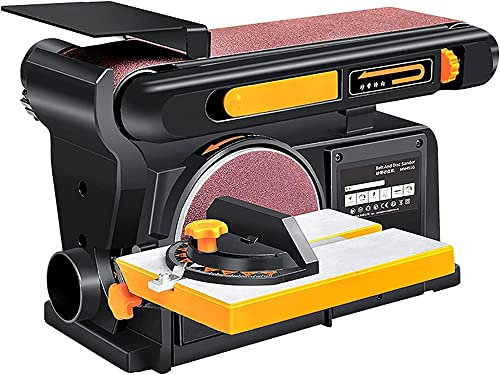750W Abrasive Belt Sanding Machine,Multi-Function Desktop Belt Machine, Sandpaper Polishing Machine, 0-90° Angle Adjustable, Suitable for Metal, Wood and Various Materials