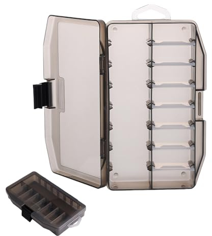 Fishing Tackle Box with Dividers with 7 Adjustable Compartments