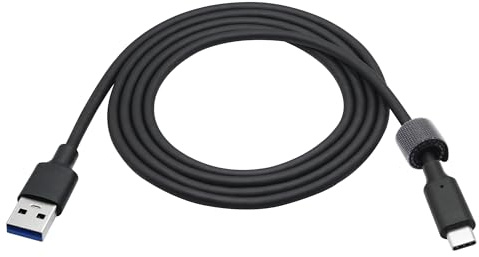 Cable USB tipo C 3FT A macho a C macho 10 Gbps Android Auto 60 W 3 A carga rápida para dispositivos móviles, portátiles, discos duros SSD
