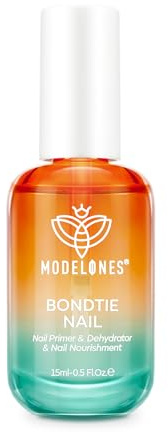 Modelones Nail Dehydrator and Primer, 3-in-One Vitamin A+ E & Keratin Nourishing Prep for Nail Thickening Solutions Acrylic & Gel Nails