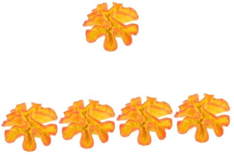 Sosoport 5 Pièces Aménagement Paysager Corallien Simulé Décor De Récif Corallien Poisson Onglets De Racine pour Plantes D'aquarium Trousse Décorations Réservoirs Artificiel Orange Résine