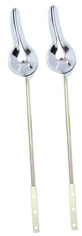HOUDERCO Toilettenspülhebel Ersatzset 2 Stück Aus Langlebigem Metall Verstellbarer Wc Griff Für Spülkasten Mit Einfache Installation Zubehör Für Wc Spülung