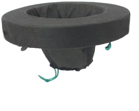 Schwimmender Pflanzsack, schwarz, 25 cm Durchmesser, für Teiche, Gärten, Wasserspiele, Wasserpflanzenkorb, Bodenerhaltung