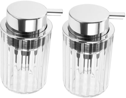 EXQUIMEUBLE 2pezzi Distributore Di Sapone Schiumogeno in Pompa Compatto e Leggero Per Sapone Liquido Per Mani Shampoo e Uso in Cucina e Bagno