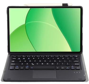 leleyo Funda de Teclado para OPPO Pad SE de 11 Pulgadas, Cubierta Inteligente con Teclado táctil, magnético, extraíble, Bluetooth, QWERTY, Color Negro