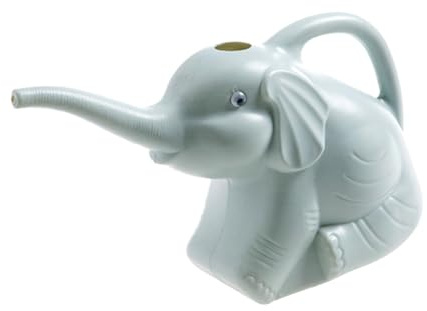 Arrosoir en forme d'éléphant 2 L - Bouilloire de jardinage légère et multifonction - 30 x 12 x 18 cm - Avec longue buse - Bleu