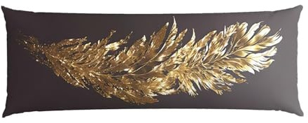 Cuscino Corpo Cuscino Gravidanza 160x50cm, Supporto Total Body Ergonomico, Copricuscini Allattamento e Maternità con Federa Velluto Lavabile, per Schiena, Pancia e Gamb, Regali Decorativi (Piume) p740