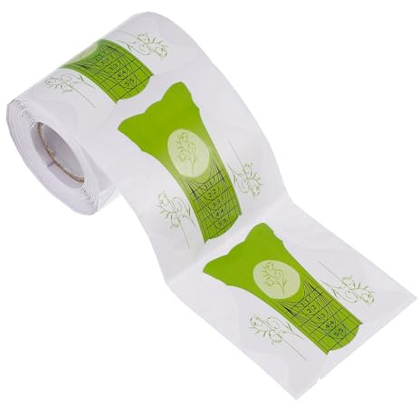FOMIYES Papier d'Extension Ongles 100 Pièces Autocollants Guide Forme Ongles pour Nail Art DIY Gel UV Manucure Accessoires Décorations Salon Usage Professionnel et Maison