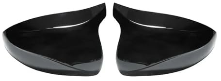 Spiegelkappen Passend for Audi A3 S3 8V RS3, Ersatz-Seitenspiegelabdeckungen, Kappen in Carbon-Optik, 2013–2019(Gloss Black)