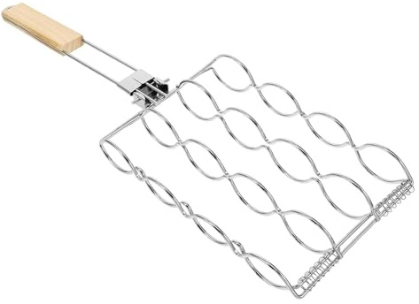 Générique Porta pannocchie di mais per griglia, utensile da cucina per griglia, supporto per hot-dog alla griglia, per giardino, barbecue, campeggio, picnic, ristorante e cena all'aperto