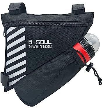 UPANBIKE Bike Triangle Frame Bag 1.5L Polyester Front Tube Bag Bicycle Saddle Bag(Water Bottle is not Included)