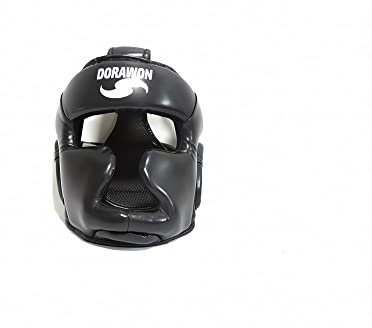 Dorawon Kansas Helm von Schutz Boxen Gemischt Erwachsene, Schwarz, M
