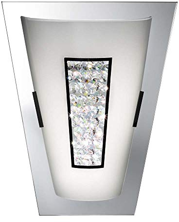 Searchlight 3773-IP Bathroom Wall Light in Chrome, Crystal and Glass
