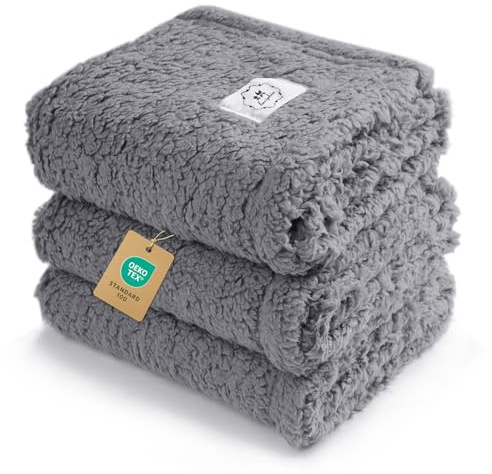 luciphia 1 Pack 3 Decke Superweich Premium Flauschig Hundedecke Katzendecke | Maschinenwaschbar weiche & warme Decke für Haustier Hunde Katze Welpe,Schützt Sofa & Möbel vor Haaren und Kratzern