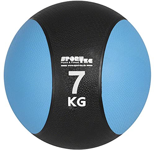 Sport-Tec Medizinball Gewichtsball Trainingsball ø 28 cm, 7 kg, hellblau