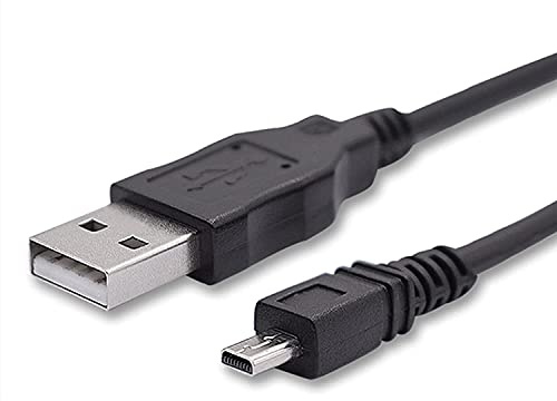 Adhiper Cavo USB sostitutivo 8 pin Cavo sincronizzazione dati per trasferimento dati compatibile con Panasonic Lumix DMC-F2 DMC-FH25 DMC-FP5 DMC-FS16 DMC-FS28 DMC-FS22 fotocamera digitale (1.5M)