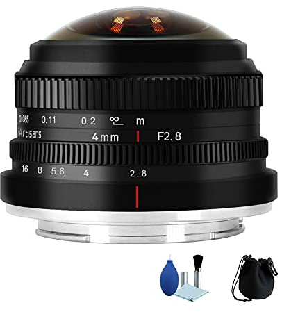 7artisans F2.8 APS-C Cadre Mise au point manuelle 225° Objectif fisheye ultra grand angle pour Panasonic G1 G2 G3 G4 G5 G6 G7 GF1 GF2 GF3 GF5 GF6 GM1 pour Olympus EMP1 EPM2 E-PL1 E-PL2 E-PL3 E-PL5