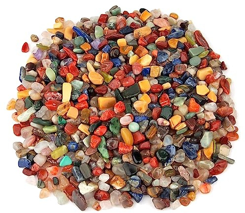 1 Kg Wunderstein24 Edelstein Mix Mischung aus aller Welt Ø ca. 6 – 10 mm kleine Heilsteine Wassersteine Glückssteine