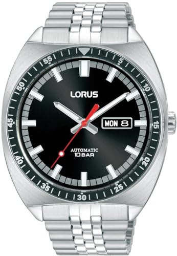 Lorus Sport RL439BX-9 men's time-only watch with silver steel case and bracelet.