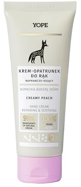 YOPE | Crema Cerotto Mani Creamy Peach | Riparatrice e Lenitiva con profumo pesca | 99% naturale | Vegana | Dermatologicamente testata | Non testata su animali | 50 ml