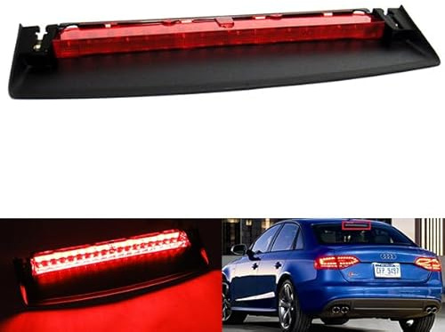 Red Lens LED Rear High Level Centre Third Brake Stop Light For 2007-2012 A4 S4 B8 Saloon 8K2