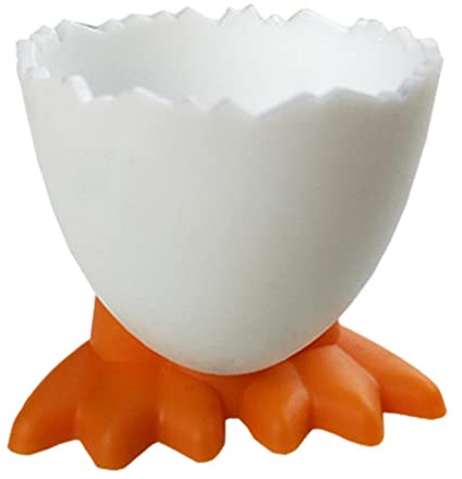 Dubbulon Tasse Oeuf (Orange) - Porte-coquetiers | Supports De Stockage D'œufs De Dessin Animé pour Enfant | Tasse Oeuf Pâques Porte Coquetier Plastique pour Petit Déjeuner