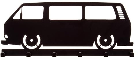 Bentatec Schlüsselbrett *** T3 Bus Seite *** Bus Hakenleiste Garderobe Haken aus Metall