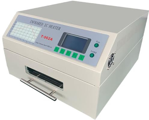 SACLMD Chauffage de Four à Refusion Infrarouge T962A,Machine à souder Professionnelle à Infrarouge,Station de soudage de Four à Refusion de Bureau,110V