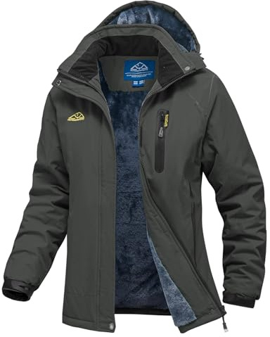 YSENTO Damen Winterjacke Wasserdicht Skijacke Softshelljacke Warm Gefüttert Winddicht Outdoor Snowboardjacke