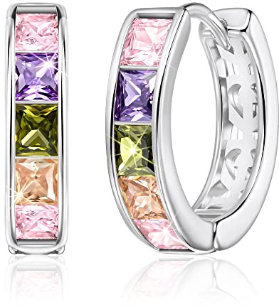 Linawe Kleine Creolen, Piercing Ring Helix Ohrhänger, Nickelfreie Schmuck Damen, Gold Rosegold Silber Mini Creolen Ohrstecker
