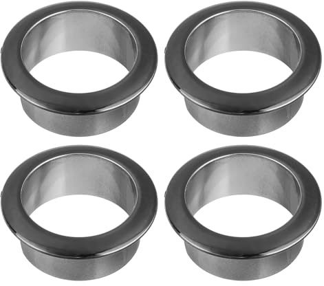 QUARKZMAN 4 Pz 1,38 Pollici (35mm) Passacavi in Nylon per Scrivania, Copertura Foro per Cavi in Plastica, Organizzatore di Cavi per Scrivania o Armadio per Computer, Nero