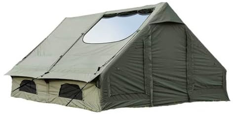 SSLW Blow Up Air Campingzelt mit Pumpe, aufblasbare Zelte für Camping, einfacher Aufbau, 4 Seasons Outdoor-Kabinenzelthaus mit Netzfenstern und Türen für Familienreisen