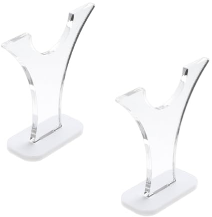 MAYJOYDIY 1 paire Présentoirs D'Épées en Acrylique Présentoirs de Collection de Couteaux Support de Sabre Laser Assemblé Support de Table D'Affichage pour Exposition de Collection D'Épées
