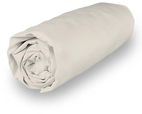 Soleil d'ocre Spannbettlaken, Polycotton, 160 x 200 cm, Perkal, Leinen