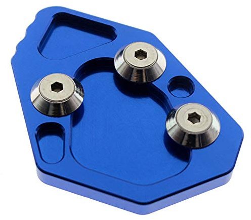SeitenstäNder Verbreiterung Motorrad -Seitenständer Kickstand fit verwendet for BMW K1200 S K1200R 2005-2008 K1300S/R 09-16 SIDESTAND -Erweiterungsvergrößerungspad SeitenstäNder Motorrad(Blue)