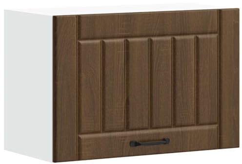 vidaXL Küchen-Hängeschrank Lucca Braun Eichen-Optik Holzwerkstoff, Wandschrank Küche, Wandschrank, Oberschrank, Küchenschrank, Hängeschrank