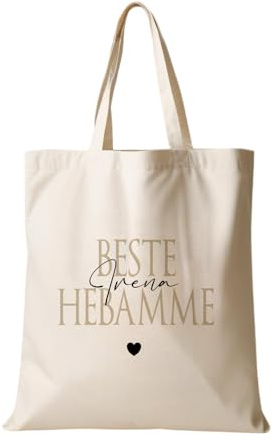 Manufaktur Liebevoll | Stoffbeutel Personalisierte Geschenke für Frauen Einkaufstasche Shopper Beutel Geburtstagsgeschenk für Frauen Dankeschön Geschenke Weihnachten