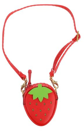 HAPINARY Bolso Bandolera De Muñeca Vestido De Fresa Bolso De Fresa para Muñecas Accesorio Kawaii