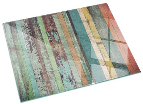 Kaminbodenplatte Glas 120x80 cm Schutz vor Glut Bodenbelag Sicherungsblech Rechteckig Herdboden Spritzwasserschutz Nachhaltig Polierte Kanten Wohnzimmer - Bretter in verschiedenen Farbtönen