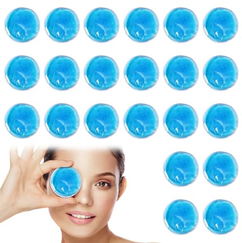 ZOCONE 22 Pcs Mini Gel Ice Packs Hot Cold Eye Compress for Kids Lunch Box Wisdom Tooth Pain Relief Skin Care, Reusable Small Ice Packs for Injuries Face Eye Cooling Gel Pads