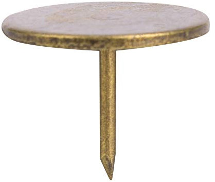 Omabeta 100 Stück Polsternägel, Flachkopf, Cyan-Bronze, Eisen, Dekorative Stifte, Möbelzubehör, Sofanägel, Heimdekoration für (Durchmesser 19 mm*Gesamtlänge 15 mm)