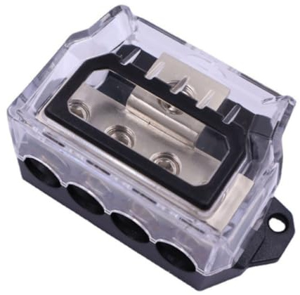 KIXZSAZ Bloc de Distribution d'amplificateur d'automobile remplacement Portable accessoires de boîte répartiteur galvanoplastie antirouille, 1 à 4