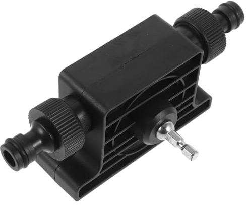 Pompe à Eau Alimentée par Perceuse, Compacte, Portable, Légère | Corps en Plastique et Métal, Finition Noire, Format Mini Auto-amorçant, pour Transfert de Liquide Perceuse