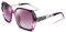 FEISEDY Occhiali da Sole Donna Polarizzati Grandi Occhiali Classici da Donna Protezione UV400 con Tempio Scintillante B2289