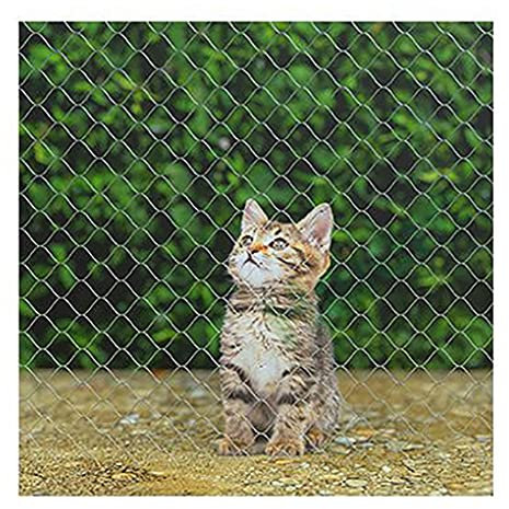 BASHI Balkonschutznetz Einfache Installation Katzenschutznetz mit Befestigungsset Anti Flucht Haustier Schutznetz Hohe Sichtbarkeit Balkonnetz