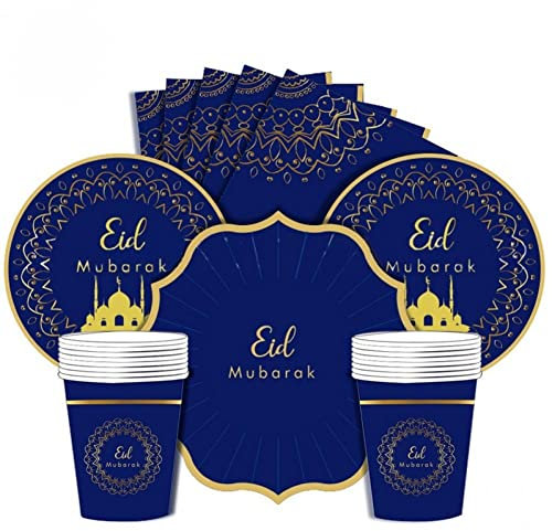 Danlai Ramadan Moubarak Plaques De Vaisselle Moubarak Papiers Papiers Serviettes Tableau De Tableau Islamic Musulmans pour Eid Mubarak Fournitures De Fête