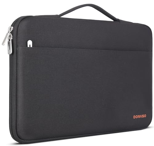 DOMISO Laptoptasche 17 Zoll Laptophülle Laptop Tasche Hülle | Wasserdicht Laptop Schutzhülle Case für 17 17,3 HP/Dell/Lenovo/ASUS/Acer/LG/MSI Gaming Laptop/Razer Blade 17/18,Schwarz