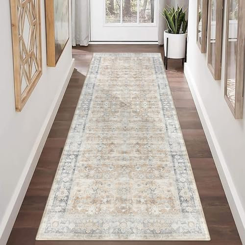 Homcomodar Alfombra Vinilica Pasillo 65x180cm Alfombras De Pasillo Largas Modernas Alfombra Entrada del Salón Lavable Antideslizante Alfombras De Habitacion